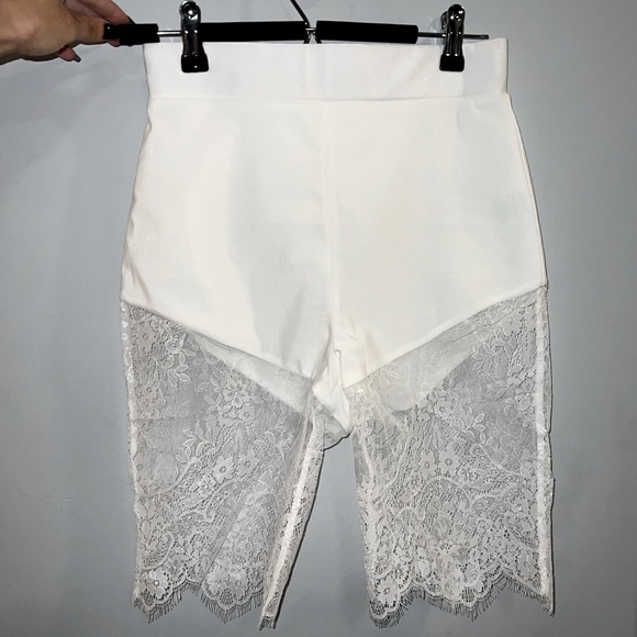 Meshki Pants - Meshki lace shorts avail I’m white & black